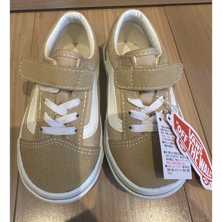 ヴァンズ(VANS)のVANS オールドスクール　ベージュ　16センチ(スニーカー)