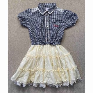 アクシーズファム(axes femme)の【axes femme kids】チェックワンピース(ワンピース)