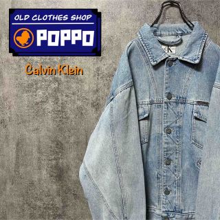 カルバンクライン(Calvin Klein)のカルバンクラインジーンズ☆カナダ製レザーロゴパッチロゴタグデニムGジャン 90s(Gジャン/デニムジャケット)