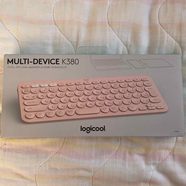 Logicool(ロジクール)のLogicool Bluetooth キーボード K380 RO 新品　ピンク スマホ/家電/カメラのPC/タブレット(PC周辺機器)の商品写真