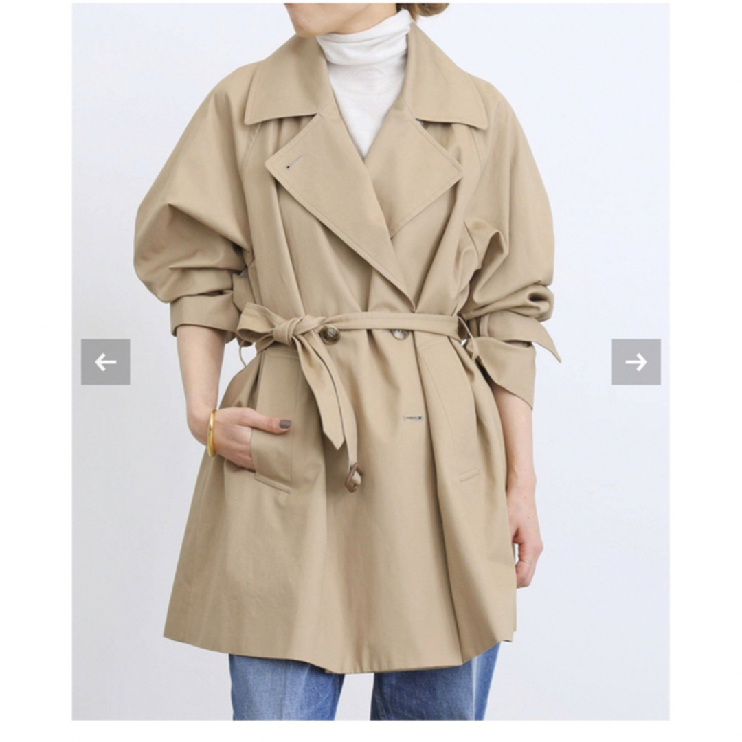 L'Appartement DEUXIEME CLASSE(アパルトモンドゥーズィエムクラス)のL'Appartement SHORT TRENCH COAT レディースのジャケット/アウター(トレンチコート)の商品写真