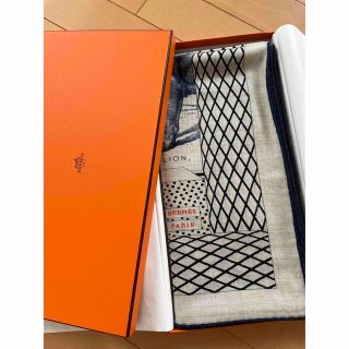 エルメス(Hermes)のHERMES エルメス　グラン・テアトル・ヌーヴォーカレジェアン　カシミアシルク(マフラー/ショール)