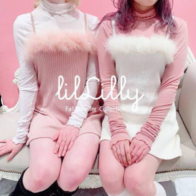 lilLilly ファーキャミワンピース