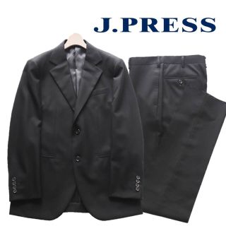 ジェイプレス(J.PRESS)の《ジェイプレス》新品 春夏 2Bスーツ ビジネス 黒 冠婚葬祭 A5(W80)(セットアップ)