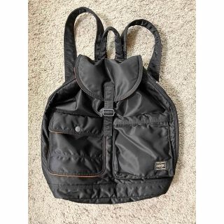 ポーター(PORTER)の［美品］PORTER タンカー　バックパック　リュックサック　ブラック(バッグパック/リュック)