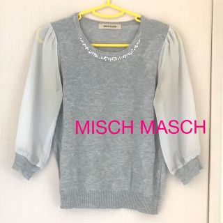 ミッシュマッシュ(MISCH MASCH)のミッシュマッシュ　MISCH MASCH トップス  グレー　M(カットソー(長袖/七分))