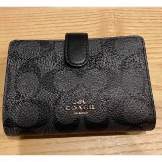 コーチ(COACH)のコーチ coach 二つ折り財布 グレー(財布)