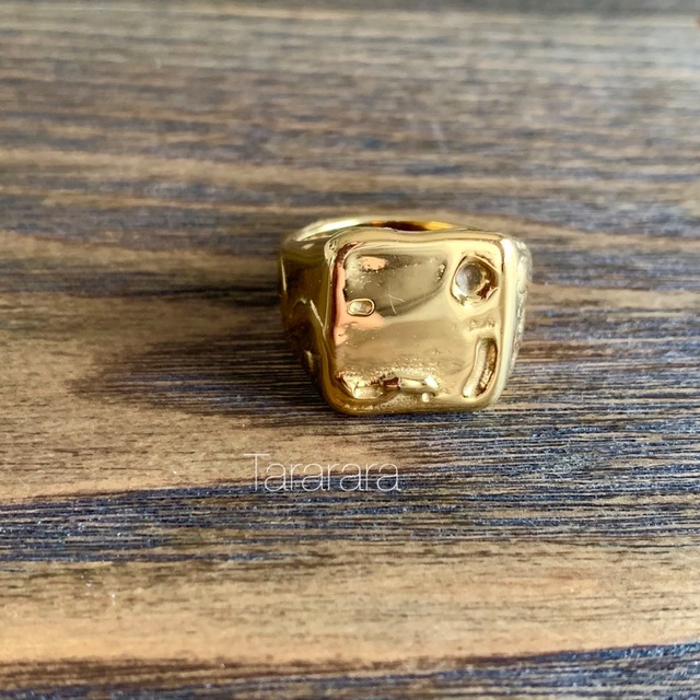 ●ステンレスAntique style Squareリング●金属アレルギー対応 レディースのアクセサリー(リング(指輪))の商品写真