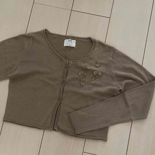 ザラキッズ(ZARA KIDS)のザラガールズ　ZARAgirls 160cm カーディガン　リボン(カーディガン)