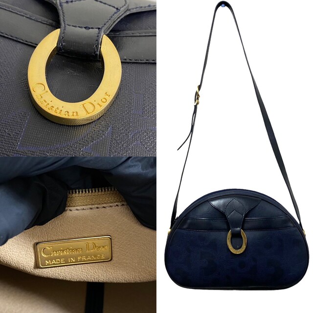 極 美品 Christian Dior クリスチャンディオール トロッター ロゴ 金具