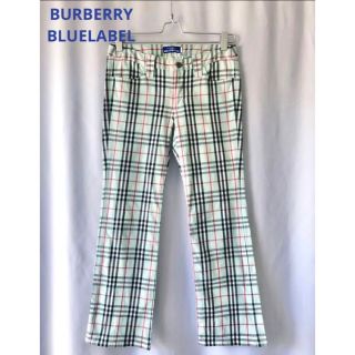 バーバリーブルーレーベル(BURBERRY BLUE LABEL)のBURBERRY バーバリーブルーレーベル  ノバチェックパンツ 36(カジュアルパンツ)