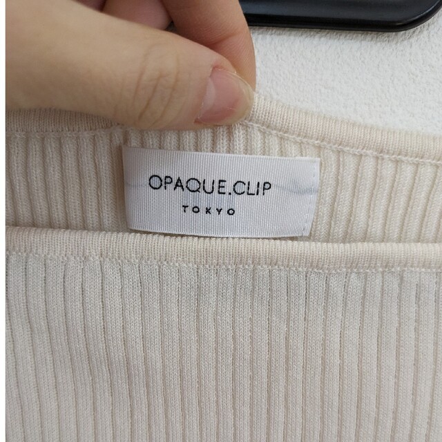 OPAQUE.CLIP(オペークドットクリップ)のオペークドットクリップ　半袖ニット レディースのトップス(カットソー(半袖/袖なし))の商品写真