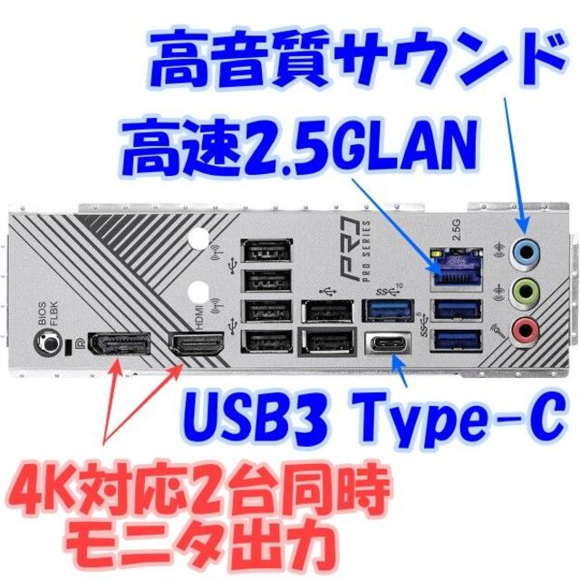 ★ゲーム以外最強PC！　RYZEN9 7950X CPUパソコン 3台分の性能 スマホ/家電/カメラのPC/タブレット(デスクトップ型PC)の商品写真