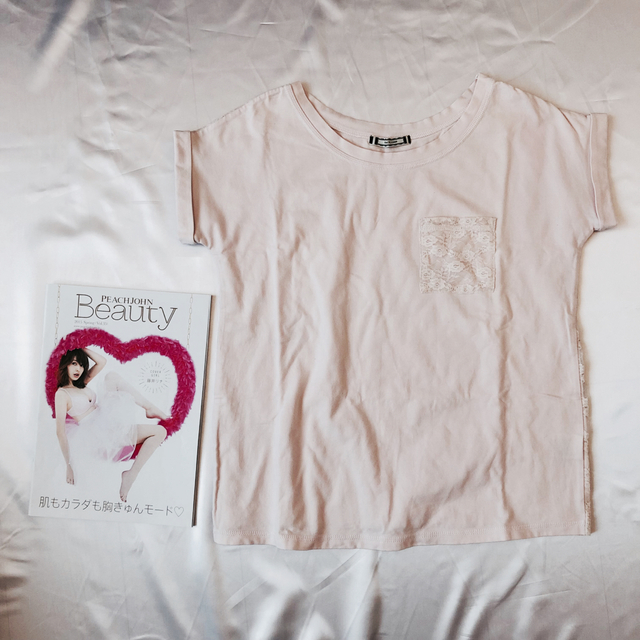 PEACH JOHN(ピーチジョン)のpeach john  beauty  pj body studio/レースt レディースのトップス(Tシャツ(半袖/袖なし))の商品写真