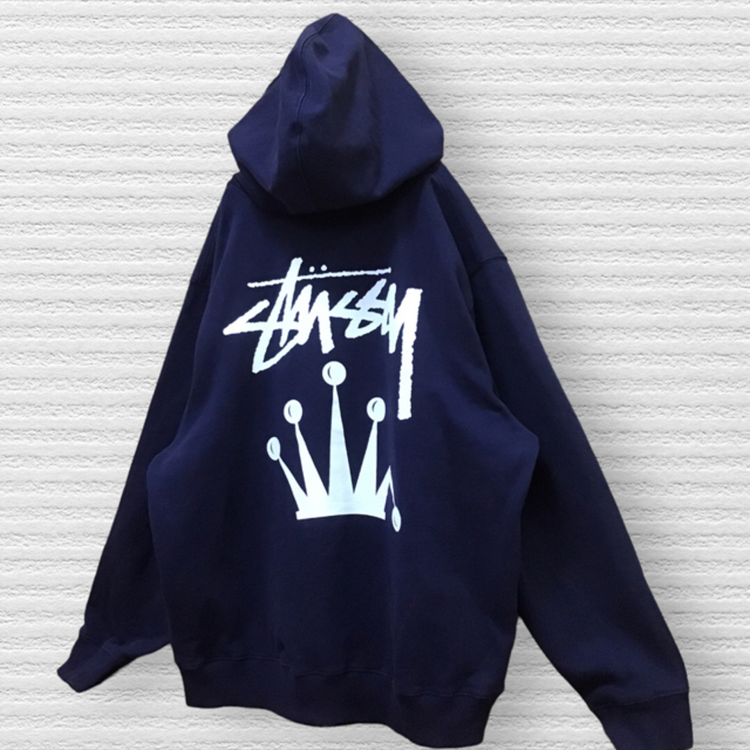 【超人気モデル.匿名.翌送】stussy パーカー クラウン バックプリント 品質のいい laniere.cluster027.hosting