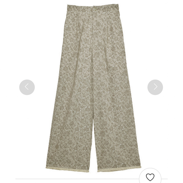 Ameri VINTAGE(アメリヴィンテージ)のAmeri LEAF JACQUARD STRAIGHT PANTS レディースのパンツ(カジュアルパンツ)の商品写真