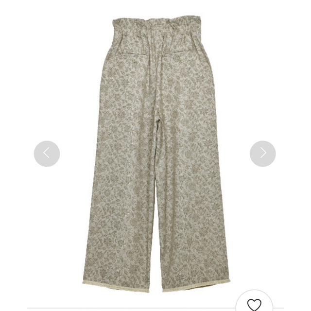 Ameri VINTAGE(アメリヴィンテージ)のAmeri LEAF JACQUARD STRAIGHT PANTS レディースのパンツ(カジュアルパンツ)の商品写真