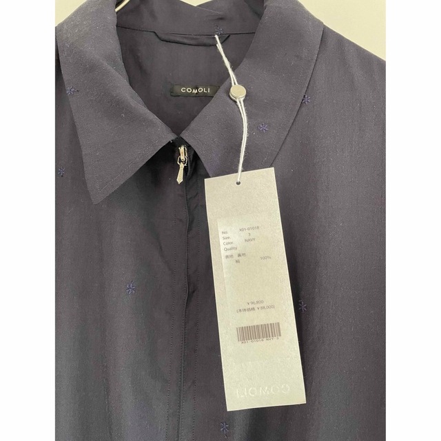 COMOLI 23SS シルク * ステッチ スイングトップ 3 COMOLI 23SS シルク * ステッチ スイングトップ 3