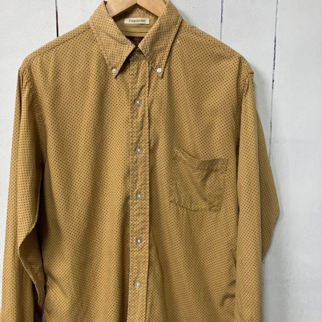 VAN HEUSEN ヴァンヒューゼン 60's ドット柄 シャツ 総柄 古着 完売