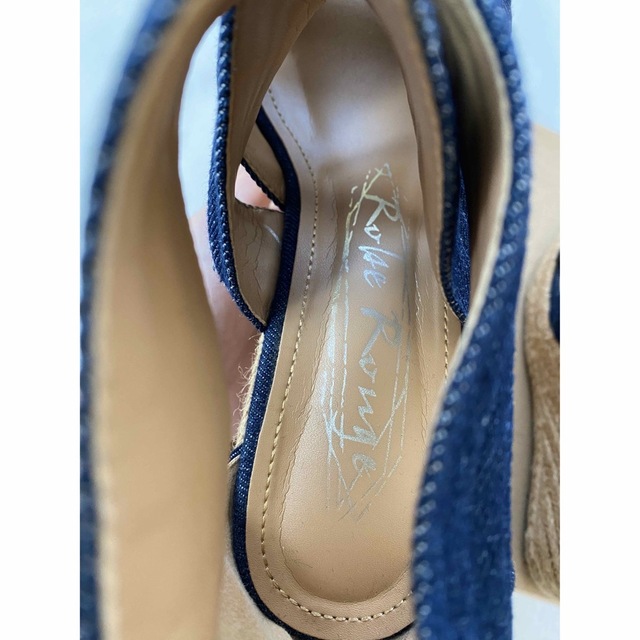 ☆デニム×麻☆ウェッジソールサンダル レディースの靴/シューズ(サンダル)の商品写真