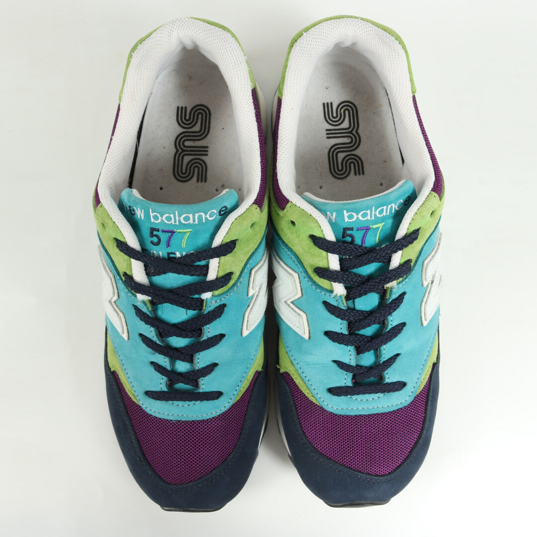 NEW BALANCE ニューバランス SNS / Sneakersnstuff M577 SNE 2008年製 / MADE IN ENGLAND スニーカーズエンスタッフ グリーン パープル ティール サイズ：US8.5 D 26.5cm スニーカー コラボ【メンズ】