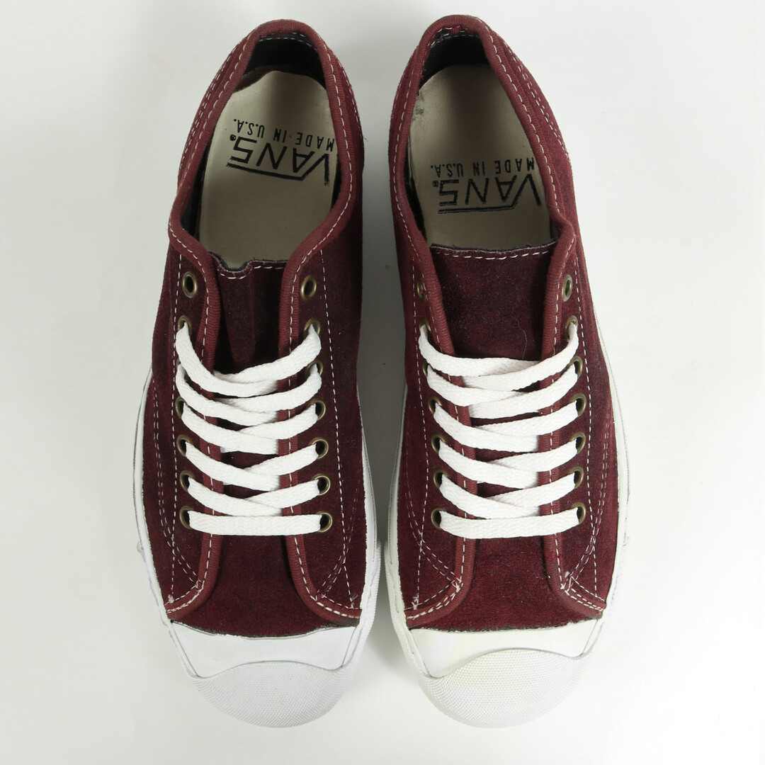 VANS バンズ 70s VAN DOREN DEAN / ディーン スウェード(デッドストック / USA製) 1970年代 ヴィンテージ ジャックパーセル型 ヴァン ドーレン バーガンディー サイズ：US8.5 26.5cm スニーカー シューズ 靴 【メンズ】