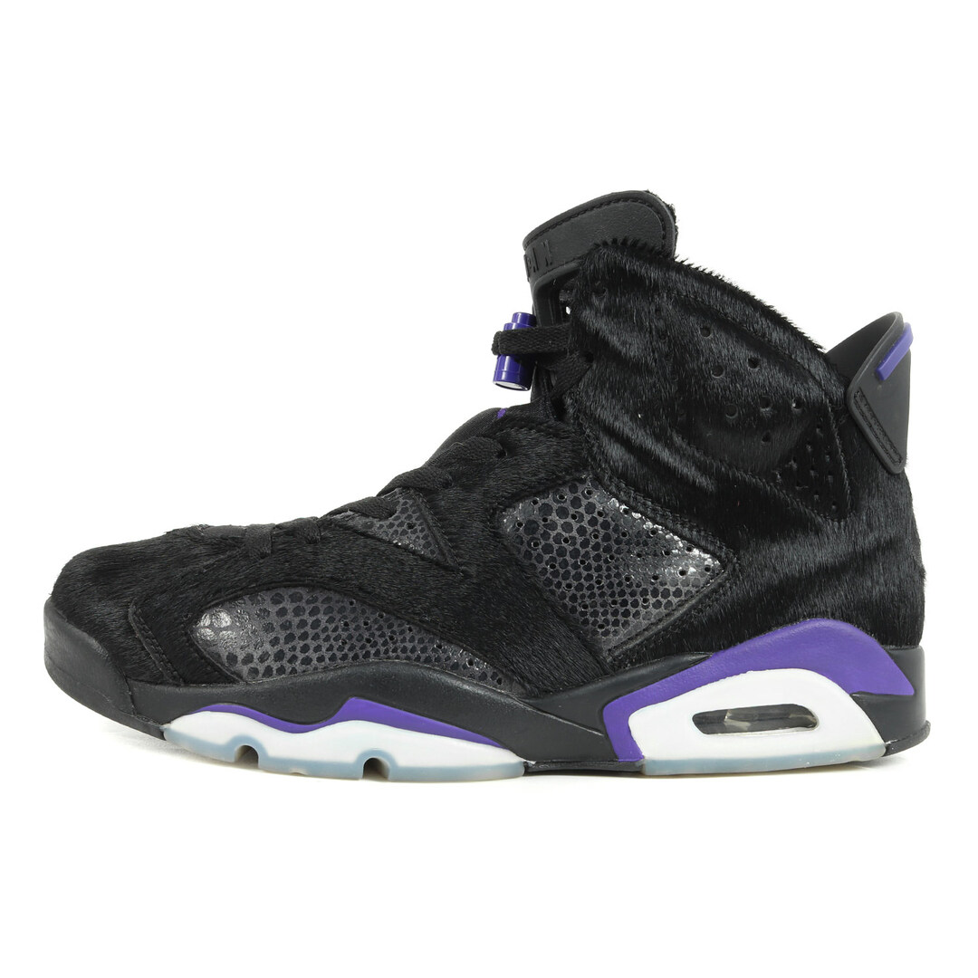 NIKE ナイキ AIR JORDAN 6 RETRO SP COW FUR (AR2257-005) 2019年 エアジョーダン6 レトロ カウファー ブラック ダークコンドル サイズ：US8.5 26.5cm スニーカー バッシュ 【メンズ】【美品】