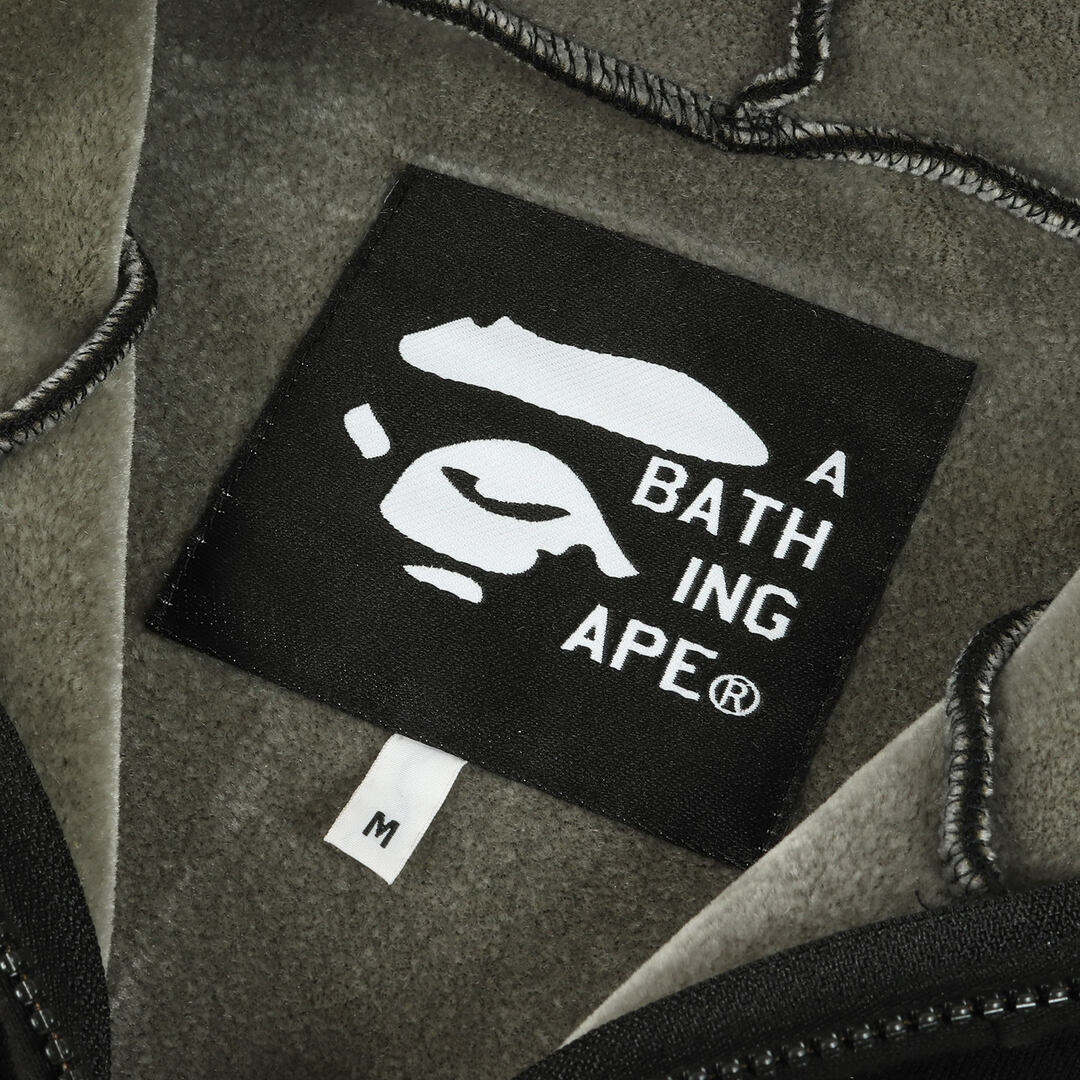 A BATHING APE エイプ パーカー BAPE ロゴ ジップ L