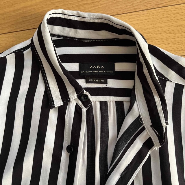 ZARA(ザラ)のZARA 長袖ストライプシャツ メンズのトップス(シャツ)の商品写真