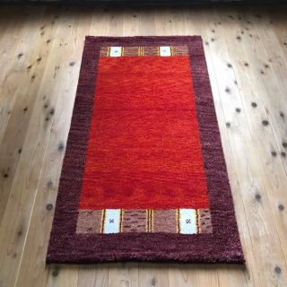 ウールギャべ 手織り71×137cm キッチンマットサイズ 新品未使用