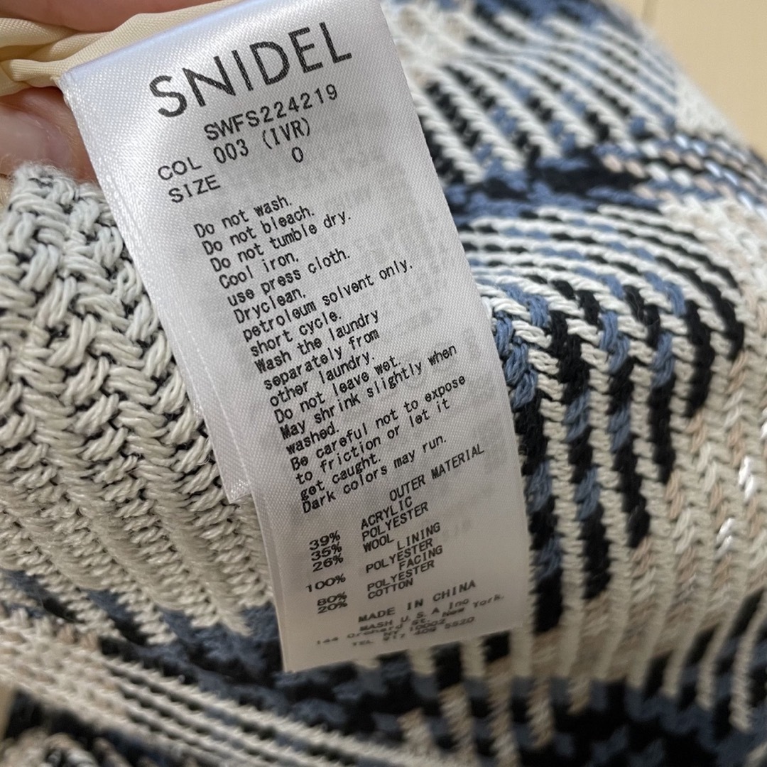 SNIDEL(スナイデル)のSNIDEL ロービングチェックミニスカート 0 IVR  レディースのスカート(ミニスカート)の商品写真