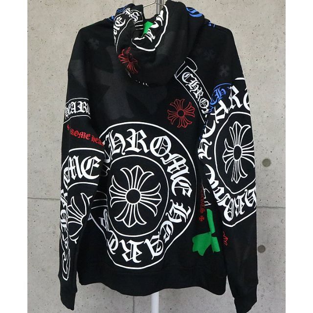 美品 クロムハーツ CHROME HEARTS ステンシルパーカー  Lサイズ