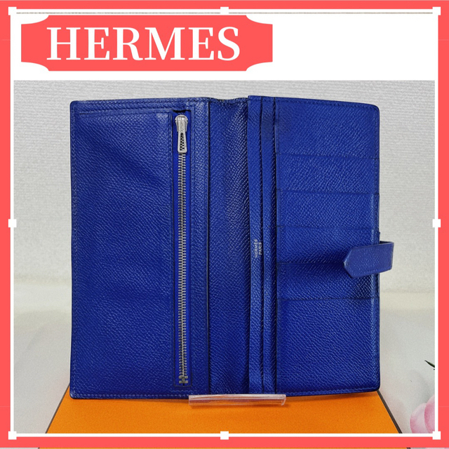正規品】HERMES エルメス ベアン ヴォーエプソン 二つ折り長財布