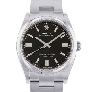 ロレックス(ROLEX)のロレックス オイスターパーペチュアル36 126000 ブライトブラック文字盤(腕時計(アナログ))