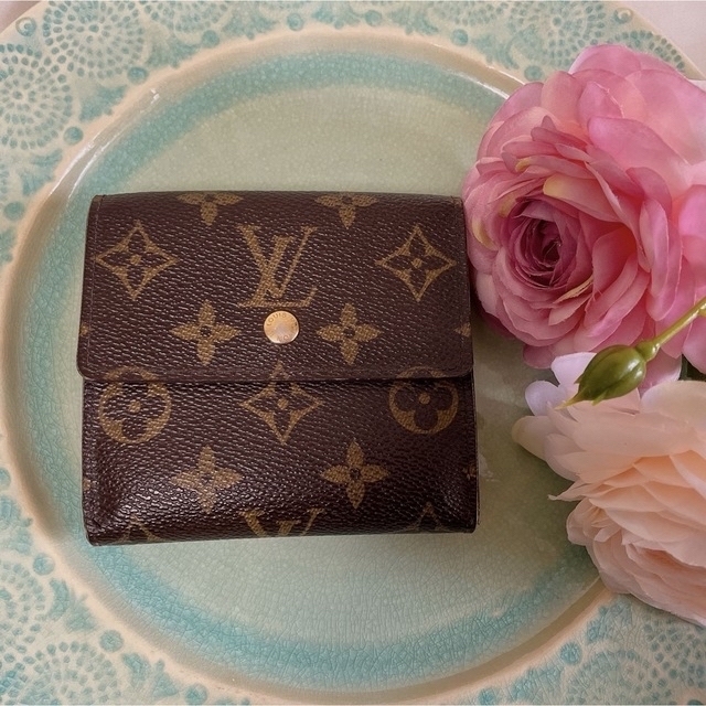 LOUIS VUITTON 　モノグラム wホック 三つ折り   財布