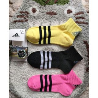 アディダス(adidas)のアディダス 靴下 23~25cm ソックス 3足セット(ソックス)