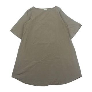 コモリ(COMOLI)のCOMOLI コモリ 15SS 15S-02004 ボートネック シャツ ワンピース ベージュ系 0【中古】(シャツ/ブラウス(半袖/袖なし))