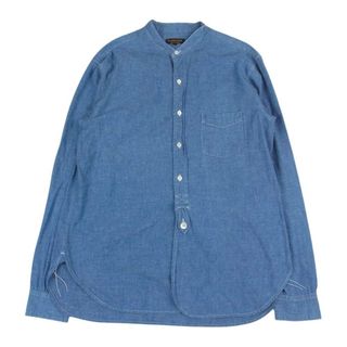 アボンタージ(*A VONTADE)のA VONTADE アボンタージ Banded Collar Shirts バンドカラー シャンブレー ワーク 長袖 シャツ インディゴブルー系 L【中古】(シャツ)