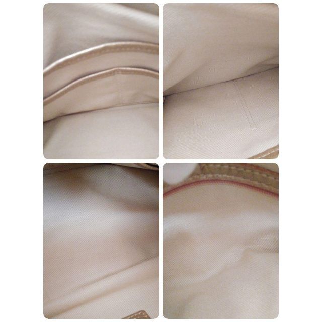 未使用級【Kitamura/キタムラ】ショルダーバッグ レザー ゴールド ミニ