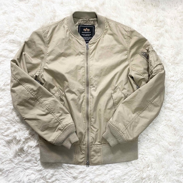 ALPHA INDUSTRIES ミリタリージャケット　ナチュラル　サイズS