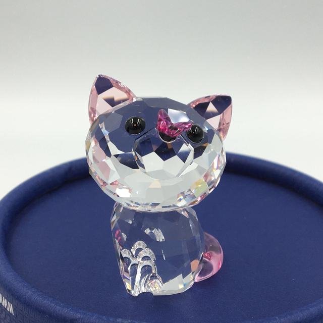 SWAROVSKI - 最終 スワロフスキー 猫 アメリカンショートヘア フィギュ