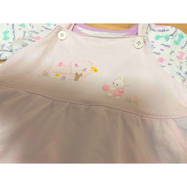 familiar(ファミリア)のファミリア　ワンピース　&長袖（美品）セット キッズ/ベビー/マタニティのキッズ服女の子用(90cm~)(ワンピース)の商品写真