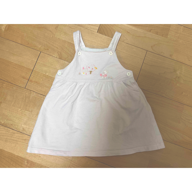 familiar(ファミリア)のファミリア　ワンピース　&長袖（美品）セット キッズ/ベビー/マタニティのキッズ服女の子用(90cm~)(ワンピース)の商品写真