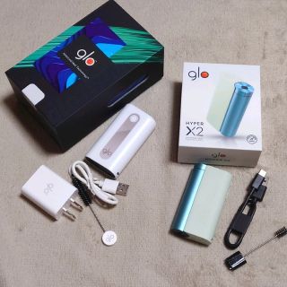 グロー(glo)の値下げしました　glo hyper グロー　ハイパー　2セット　中古＆新品未使用(タバコグッズ)