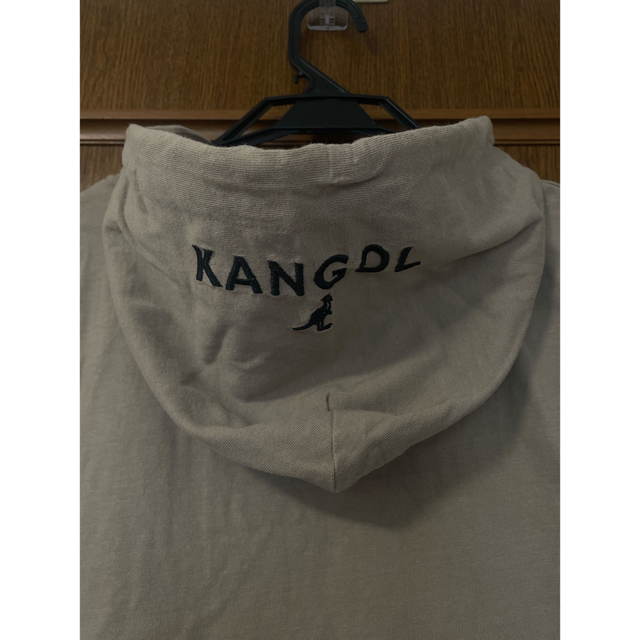KANGOL(カンゴール)のKANGOL パーカー 7分袖 ベージュ レディースのトップス(パーカー)の商品写真
