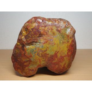 紅加茂石 2.1kg 赤石 錦石 原石 赤玉石 鑑賞石 自然石 水石 ジャスパー