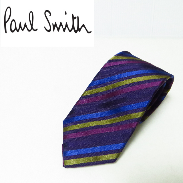 Paul Smith(ポールスミス)の美品 Paul smith ポールスミス マルチストライプ シルク ネクタイ メンズのファッション小物(ネクタイ)の商品写真