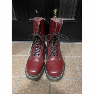 ドクターマーチン(Dr.Martens)のドクターマーチン　10ホール　チェリーレッド　(ローファー/革靴)