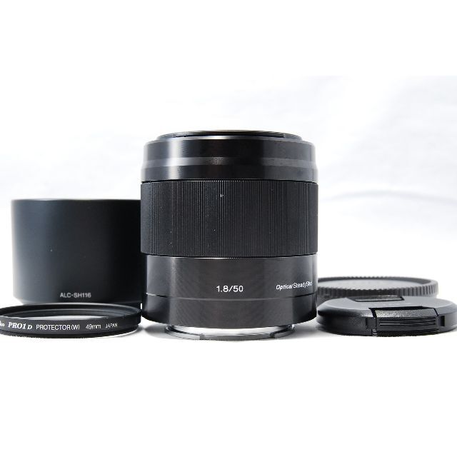 SONY E 50mm F1.8 SEL50F18 ブラック 単焦点レンズ 最初の