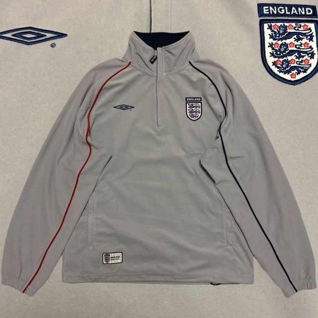 90s UMBRO England ハーフジップ